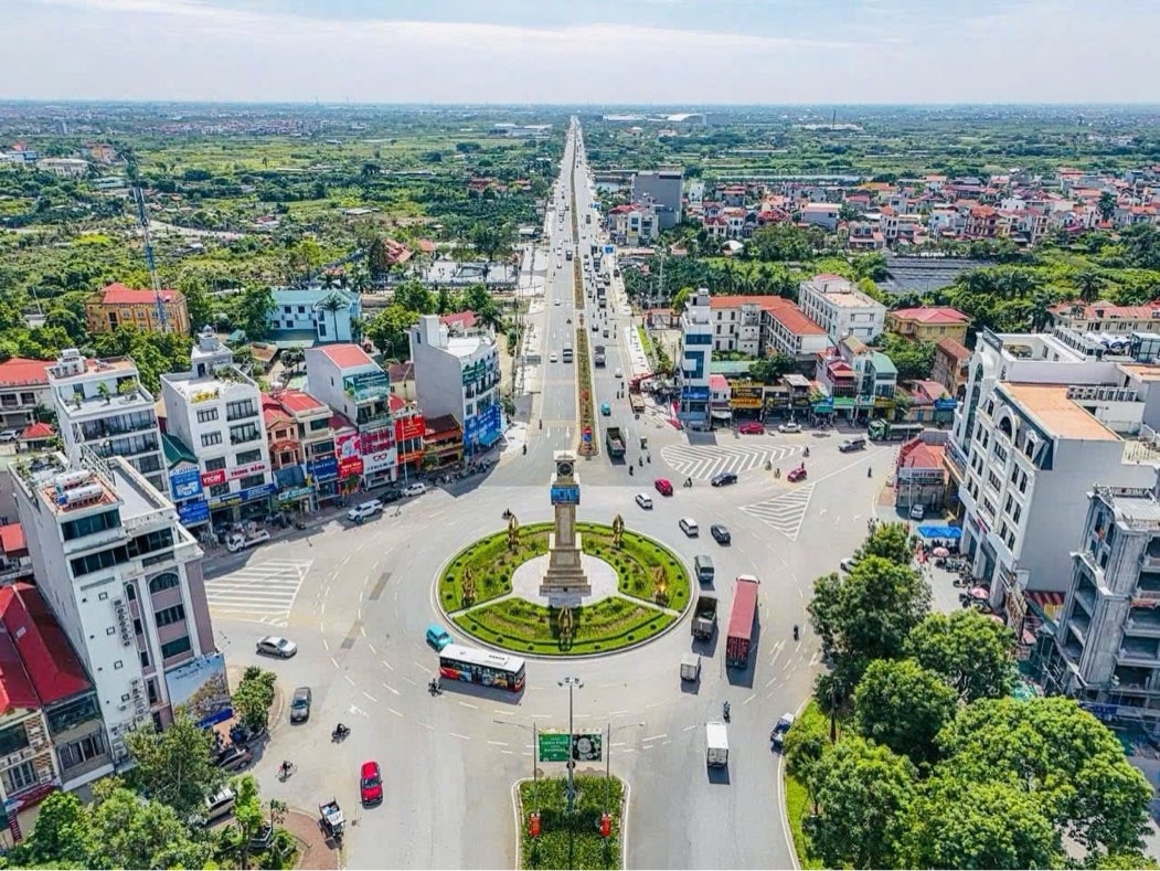Ảnh Vòng xuyến văn Giang đấu giá 4,3ha